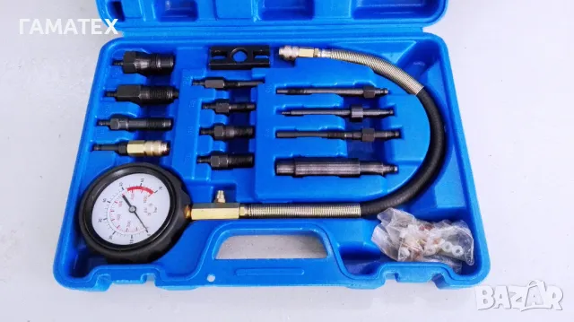 Комплект за измерване на компресия на дизелови двигатели, 50181, снимка 2 - Други инструменти - 49823465