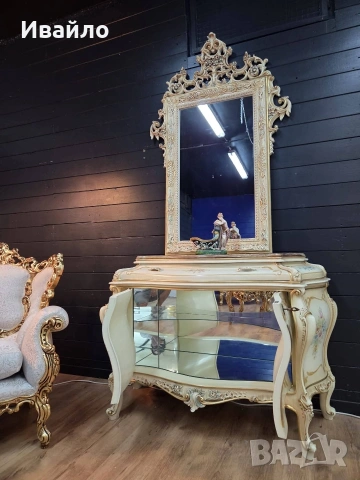 Италианска барокова холна гарнитура , снимка 11 - Дивани и мека мебел - 53698130