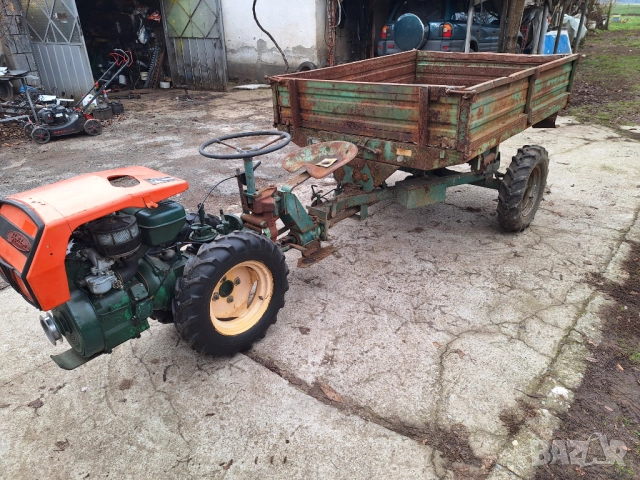 Мотоблок 4х4 с дифер.ремарке 13к.с. Lombardini, снимка 9 - Селскостопанска техника - 52638702