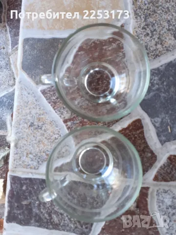 Стъклен капак33см и соц.стъклени чаши за кафе, снимка 5 - Чаши - 48003837
