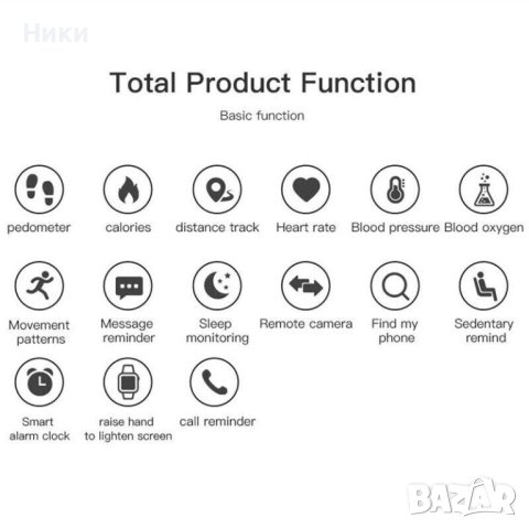 Smart гривна/часовник D18 модел 2023, снимка 4 - Смарт гривни - 39360486