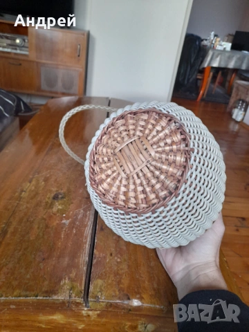 Стара плетена чанта #11, снимка 5 - Други ценни предмети - 53539708