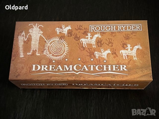 Колекционерски сгъваем джобен нож с две остриета RR Dreamcatcher Trapper. (RR1525), снимка 6 - Ножове - 42445901