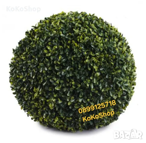 Топка чемшир 38 см. – за дома и градината, снимка 4 - Декорация за дома - 50302630