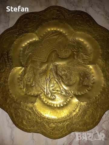 Месингови паници за стена, снимка 9 - Други ценни предмети - 4205525