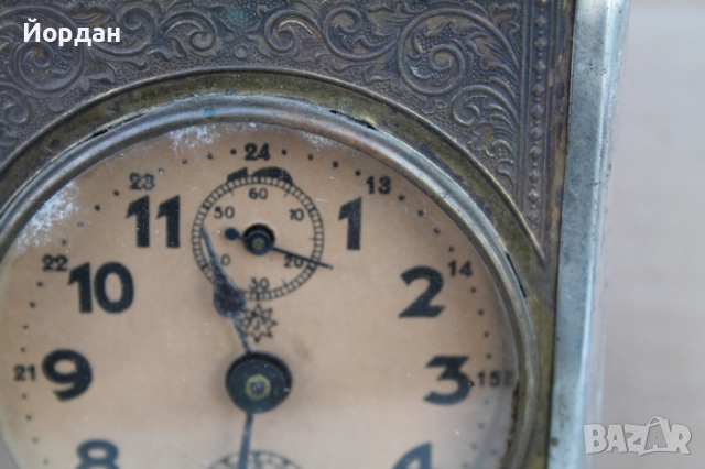 Настолен Немски часовник ''Junghans'' с латерна, снимка 4 - Антикварни и старинни предмети - 52335291