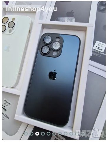 Матов Стъклен Кейс за Apple iPhone 13 / 14 / 14 Pro / Max / Plus, снимка 7 - Калъфи, кейсове - 41412898