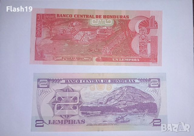 Хондурас 1 / 2 лемпира UNC, снимка 2 - Нумизматика и бонистика - 52820546