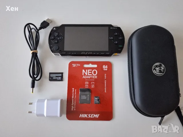 Sony PSP 1000 Playstation Portable - ARK-4 - качени много игри - хакната