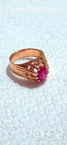 СССР златен пръстен проба 583, снимка 17 - Пръстени - 48707356