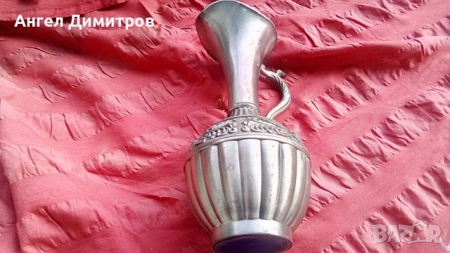 Стара метална кана, снимка 4 - Антикварни и старинни предмети - 41896445