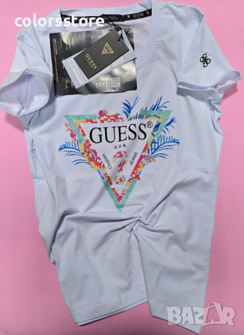 Дамска бяла тениска  Guess кодVL228H