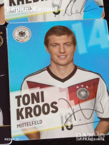 Колекционерски картички на футболисти ЛУКАС ПОДОЛСКИ,ТХОМАС МЮЛЕР,ТОНИ КРООС 51044, снимка 7 - Колекции - 51701387