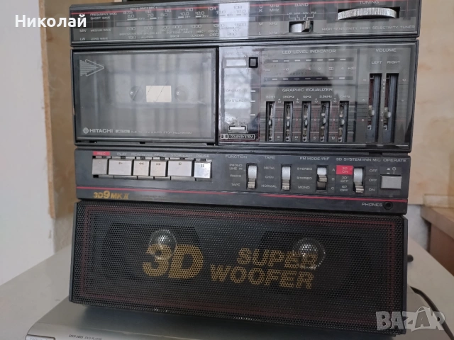 Hitachi TRK-3D9, снимка 4 - Радиокасетофони, транзистори - 53581107