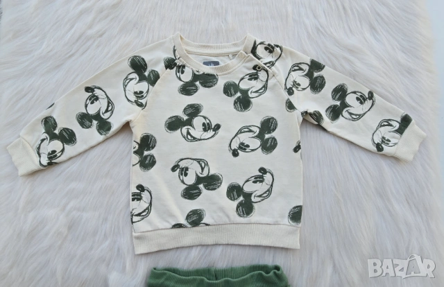 Екипче Мики Маус 9-12 месеца, снимка 4 - Комплекти за бебе - 53614730