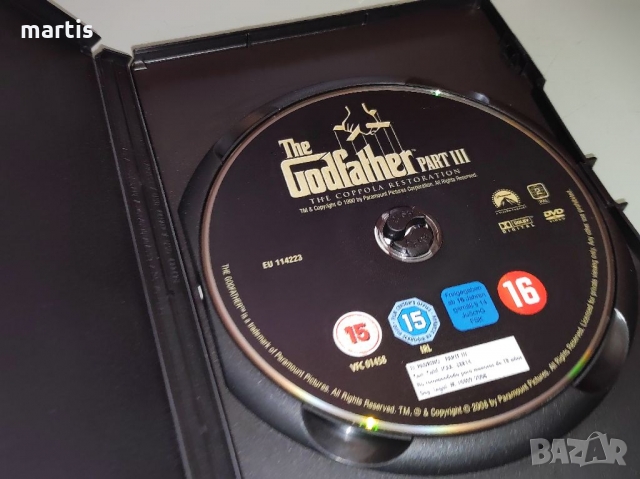 The Godfather 3, снимка 2 - DVD филми - 36072264