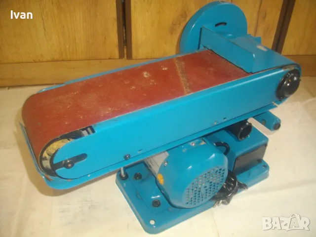 КОМБИНИРАН ЛЕНТОВ И ДИСКОВ ШЛАЙФ GUDE Немски оригинален 2003г. 15,0кг 100х914мм 250W Почти нов , снимка 7 - Други инструменти - 47966896