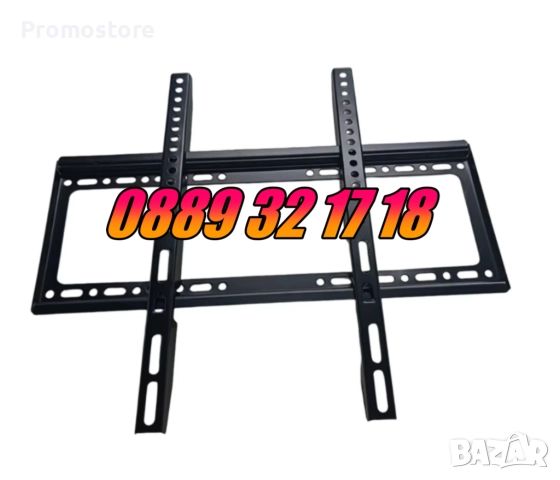 Универсална стойка за телевизор 26-63" инча, неподвижна стойка до 50 кг, снимка 3 - Стойки, 3D очила, аксесоари - 52502816