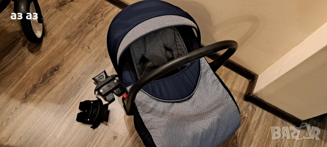 Комбинирана детска количка с всички екстри 3в1-дъждобран,човалчета,комарник,чанта..., снимка 12 - Детски колички - 53602340