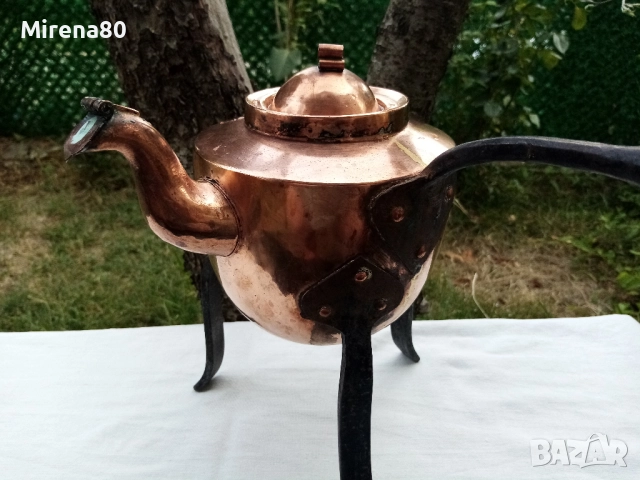 Винтидж меден чайник, снимка 3 - Антикварни и старинни предмети - 51629469