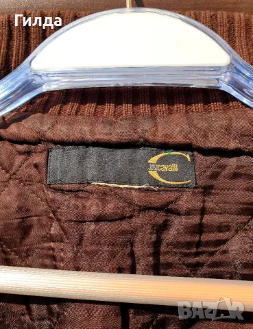 кожено бомбър яке топло размер XL 50 52 Roberto Cavalli налично, снимка 13 - Якета - 55988953