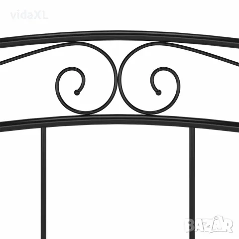 vidaXL Рамка за легло, черна, метал, 160x200 см, снимка 8 - Спални и легла - 56146852