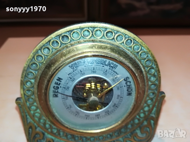 АНТИЧЕН БАРОМЕТЪР ОТ ГЕРМАНИЯ 1503221027, снимка 5 - Антикварни и старинни предмети - 36109424