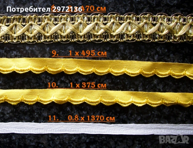 Декоративни ширити, снимка 5 - Платове и дамаски - 53094995