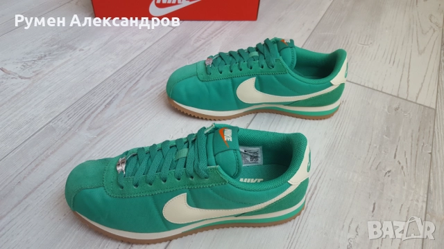 Нови зелени дамски маратонки Nike Cortez размер 39, снимка 4 - Маратонки - 51896743