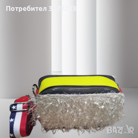 Атрактивна спортно-елегантна дамска чанта  21 x 14.5 x  11 cm - различни цветове, снимка 2 - Чанти - 44616042
