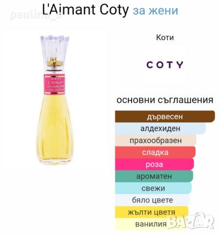 Аристократичен парфюм "L'amaint"®  by Coty , снимка 5 - Дамски парфюми - 28274770