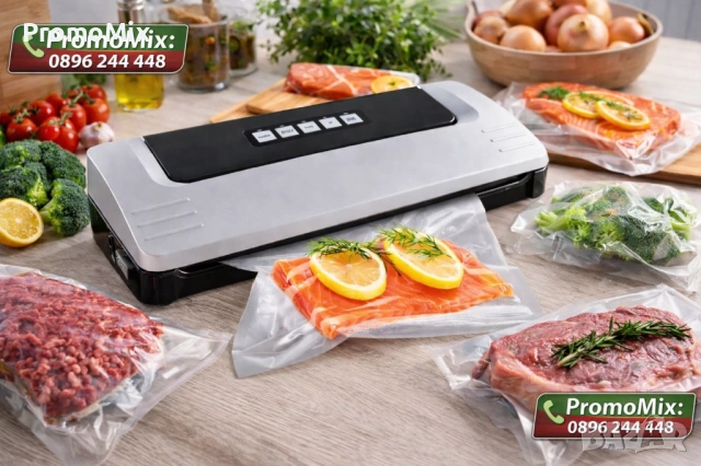 Уред за вакуумиране StarQ VKU2 125W Машина за вакуум Вакуумна машина Уред за вакуумно запечатване 