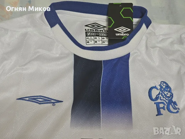 Челси Ретро Тениска Umbro XL, снимка 7 - Тениски - 55768339