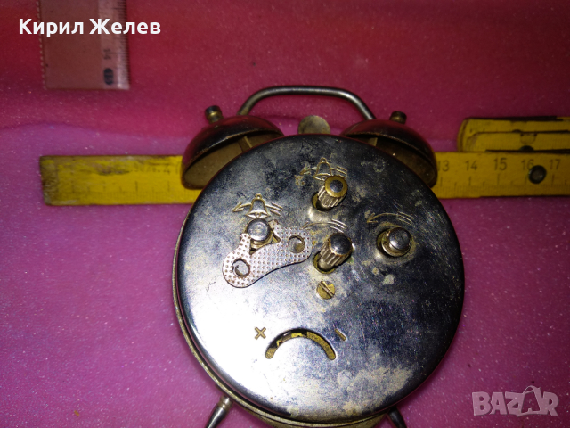 ARADORA GERM MVT Стар ЧЕШКИ КОЛЕКЦИОНЕРСКИ БУДИЛНИК с НЕМСКИ МЕХАНИЗЪМ РЯДЪК ЧАСОВНИК АРАДОРА 26476, снимка 6 - Антикварни и старинни предмети - 44548913