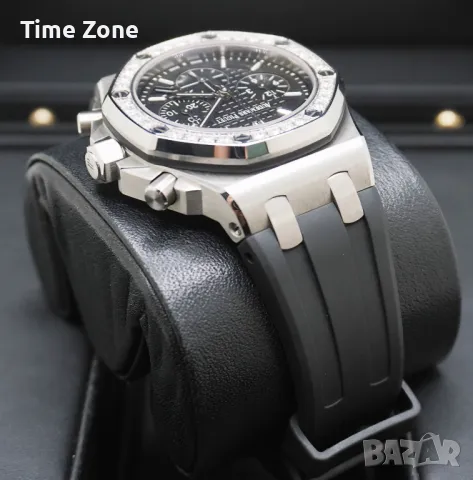 Audemars Piguet Royal Oak Offshore Chronograph 37mm Black Dial Diamond Дамски Различни Варианти, снимка 6 - Дамски - 48183057