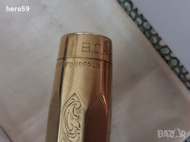 RRR-Златна 14к писалка PARKER(Паркер)солидно злато 14 к, снимка 12 - Антикварни и старинни предмети - 36517127