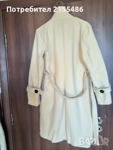 Ново дамско бежово палто, снимка 3 - Палта, манта - 48133647