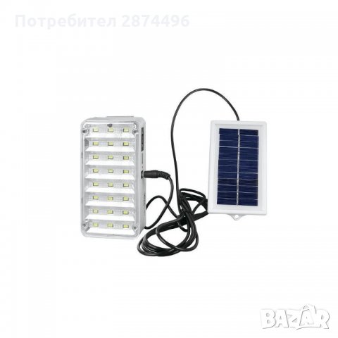 9817 LED лампа с дистанционно управление и изнесен соларен панел , снимка 4 - Соларни лампи - 35737105