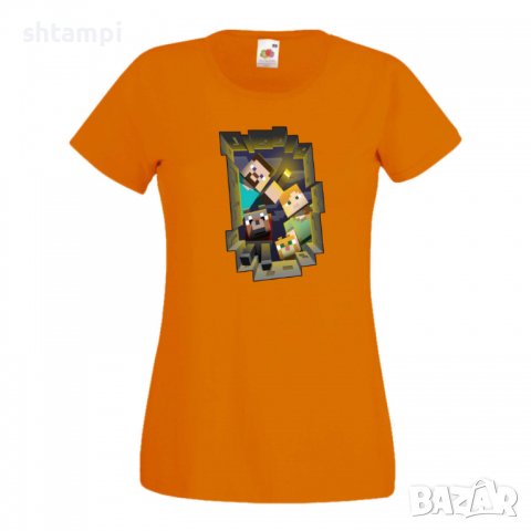 Дамска тениска Minecraft Search Party Minecraft,Игра,Забавление,подарък,Изненада,Рожден Ден., снимка 11 - Тениски - 36521365