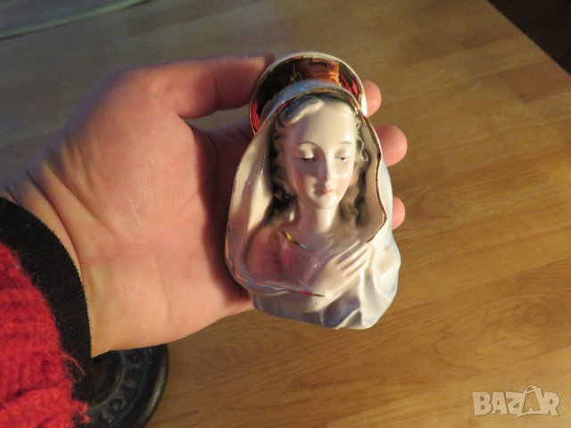 Старинна порцеланова фигура Богородица, Дева Мария, Светата майка, майката на Исус - нека Светата ма, снимка 2 - Антикварни и старинни предмети - 34452888