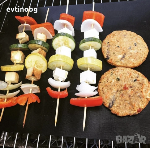 Незалепващи тефлонови подложки за барбекю от фибростъкло 5 броя / Цвят: черен мед/ Материал: тефлон,, снимка 7 - Други - 53832850