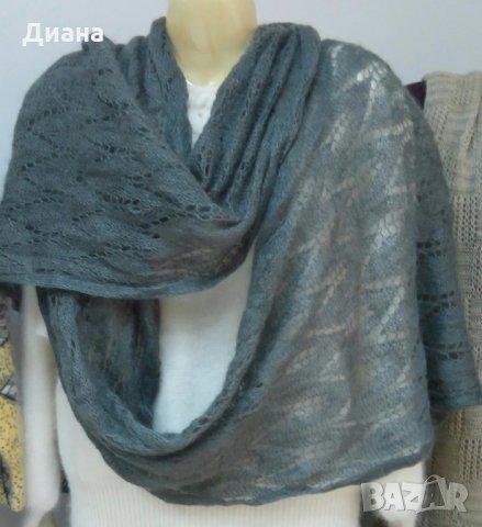 Дамски шалове-ръчно плетиво, снимка 15 - Шалове - 34685406