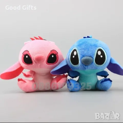 2 броя Плюшена играчка ключодържател Лило и Стич плюшени играчки, снимка 2 - Плюшени играчки - 47308129
