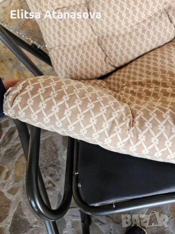 Градинска триместна люлка с функция легло, снимка 2 - Градински мебели, декорация  - 53044642