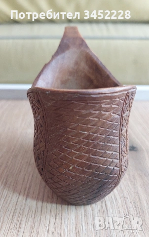 дърворезба Скандинавска сватбена чаша за ценители , снимка 5 - Декорация за дома - 53846085