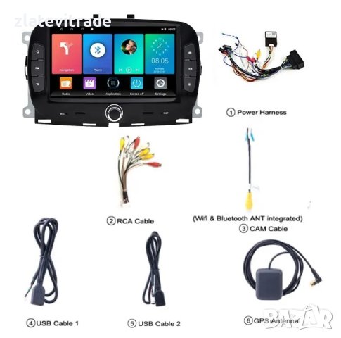 FIAT 500 2016/2019 7" АНДРОИД НАВИГАЦИЯ , 9636, снимка 8 - Навигация за кола - 41823604