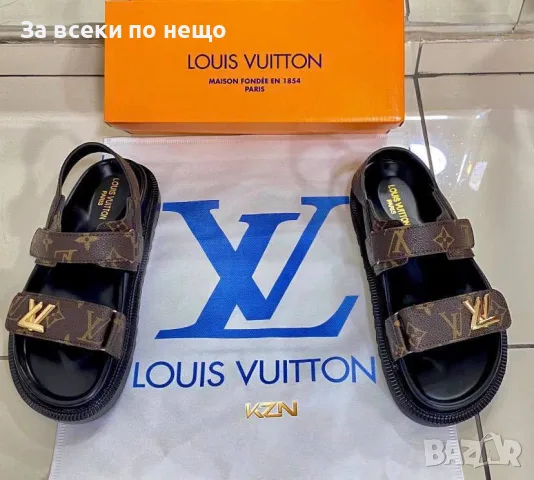 Louis Vuitton Дамски Кафеви Сандали Луис Витон Код SEM-652, снимка 2 - Сандали - 55931229
