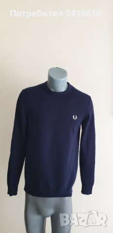 Fred Perry Wool/ Cotton  Mens Size S НОВО!  ОРИГИНАЛ! Мъжки тънък Вълнен Пуловер!, снимка 7 - Пуловери - 42553297