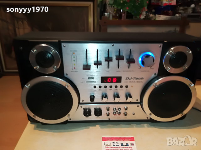 DJ-TECH DJ BOOMBOX-DJ BOOMBOX-ВНОС SWISS 1604222122, снимка 2 - Ресийвъри, усилватели, смесителни пултове - 36478796