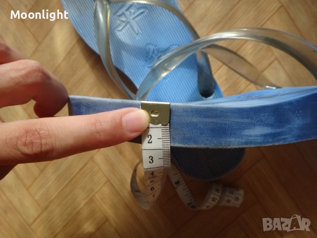 Сини чехли, тип джапанки, всекидневни или плажни grendha 36 номер, снимка 10 - Чехли - 52537427